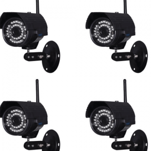Spy-camera-security-Lot de 4 Caméras IP WIFI extérieur H264 IR 20m-250,81 € Livraison gratuite