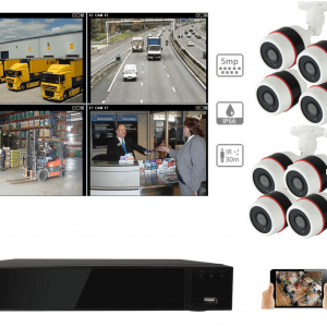 Spy-camera-security-Kit caméra de surveillance 8 caméras 5MP vision de nuit-928,35 € Livraison gratuite