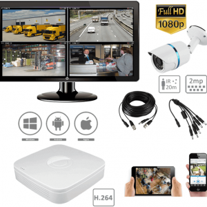 Spy-camera-security-Pack de surveillance 2MP 1 caméra exterieur vision de nuit H264-166,34 € Livraison gratuite