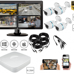 Spy-camera-security-Pack de surveillance 2MP 4 caméras exterieur vision de nuit H264-305,73 € Livraison gratuite
