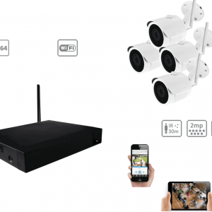 Spy-camera-security-Kit wifi complet 1080P intérieur extérieur 2MP vision de nuit-370,78 € Livraison gratuite