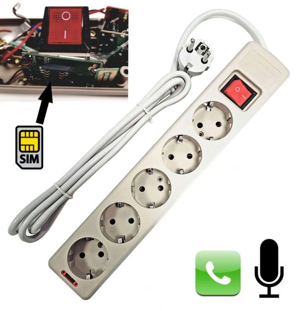 Multiprise espion GSM dissimulée - surveillance discrète