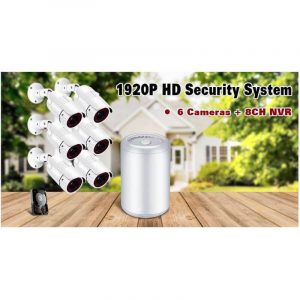 Spy-camera-security-Pack enregistreur complet 6 caméras ip exterieur POE 5MP-827,06 € Livraison gratuite