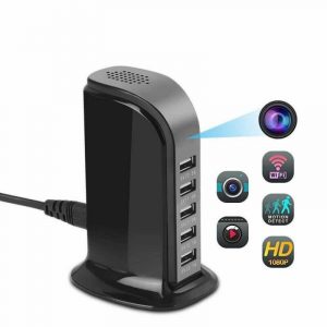 Spy-camera-security-Caméra espion sans fil 1080P avec 5 port USB-129,17 € Livraison gratuite