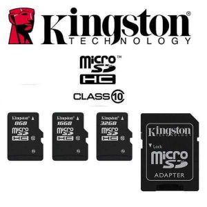 Spy-camera-security-Carte Kingston Micro SD 16Go avec son adaptateur-12,92 € Livraison gratuite