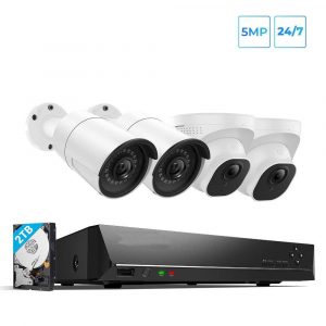 Spy-camera-security-Kit vidéo-surveillance avec 2 caméras dôme et 2 caméras bullet-734,13 € Livraison gratuite